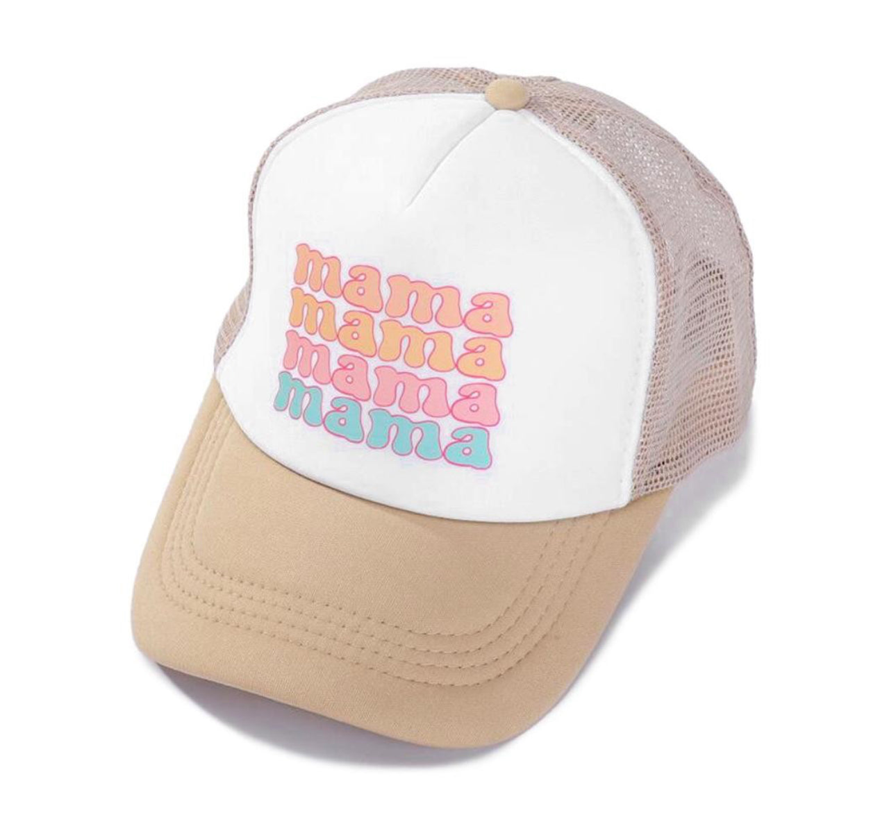 Retro Beige Mama Hat