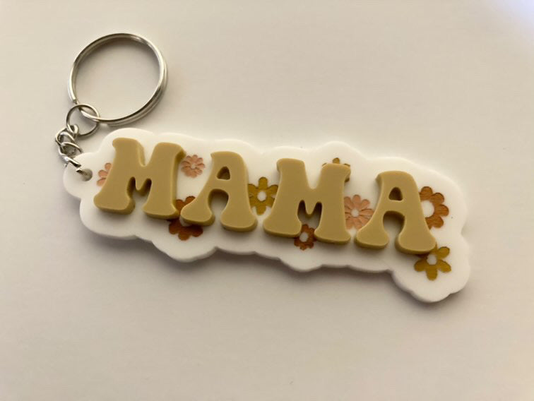 Mama Groovy Keychain
