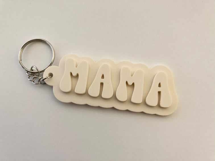 Mama monotone keychain