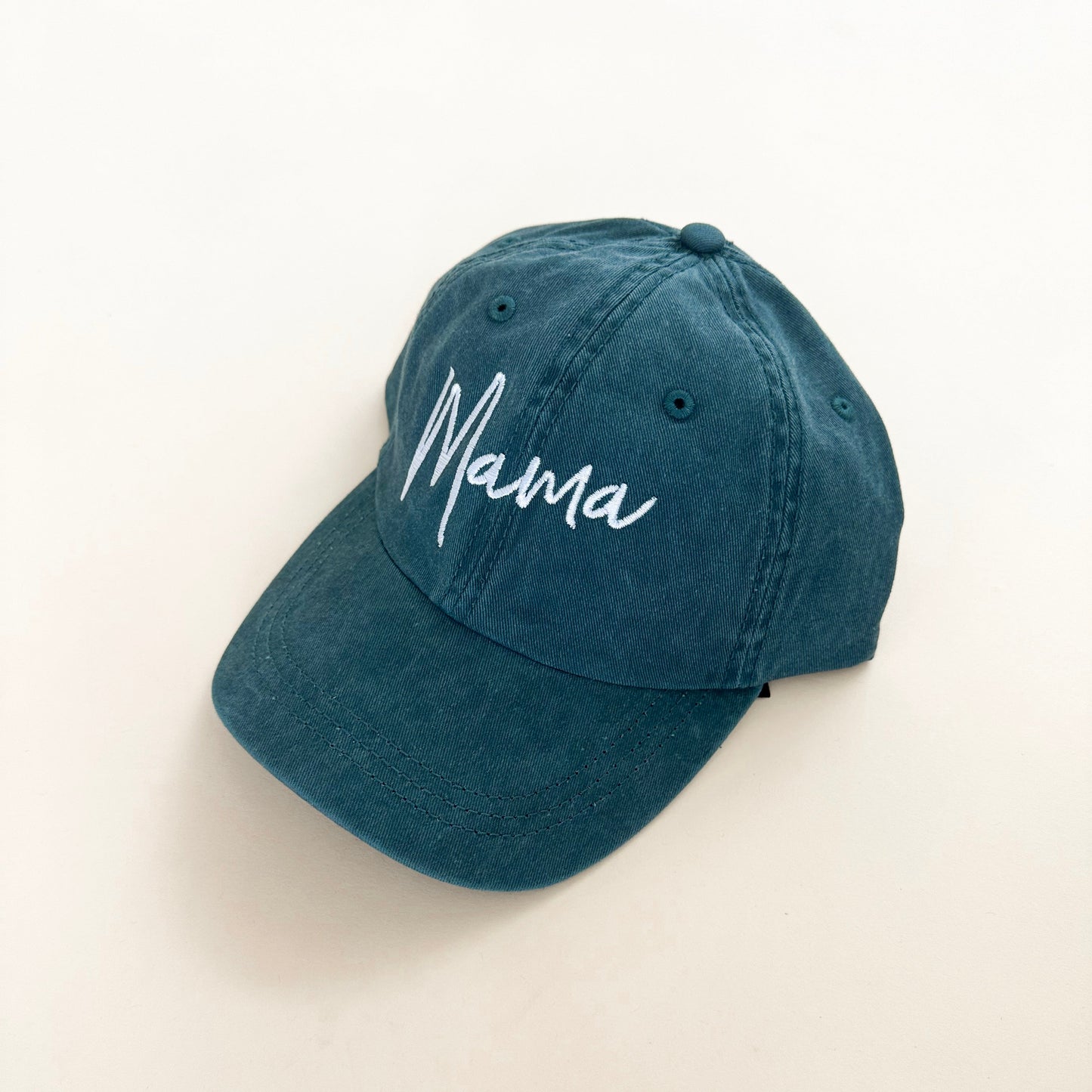 Mama Handwritten Script Embroidered Baseball Cap