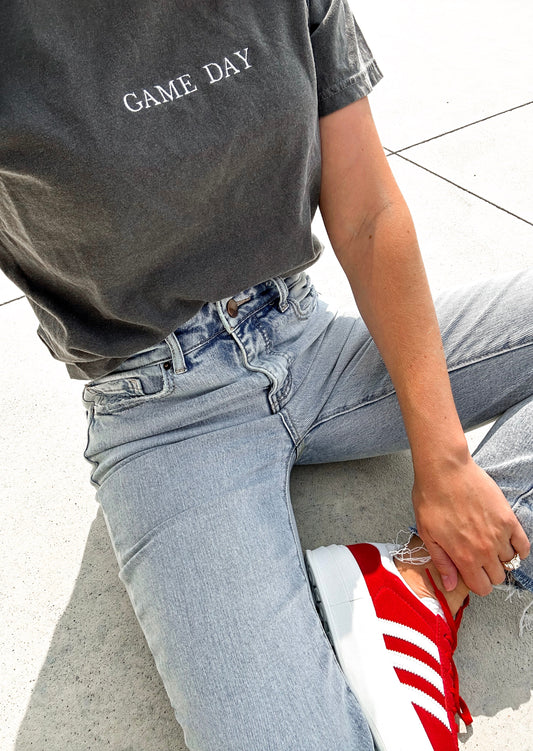 Game Day Minimal Embroidered Tee