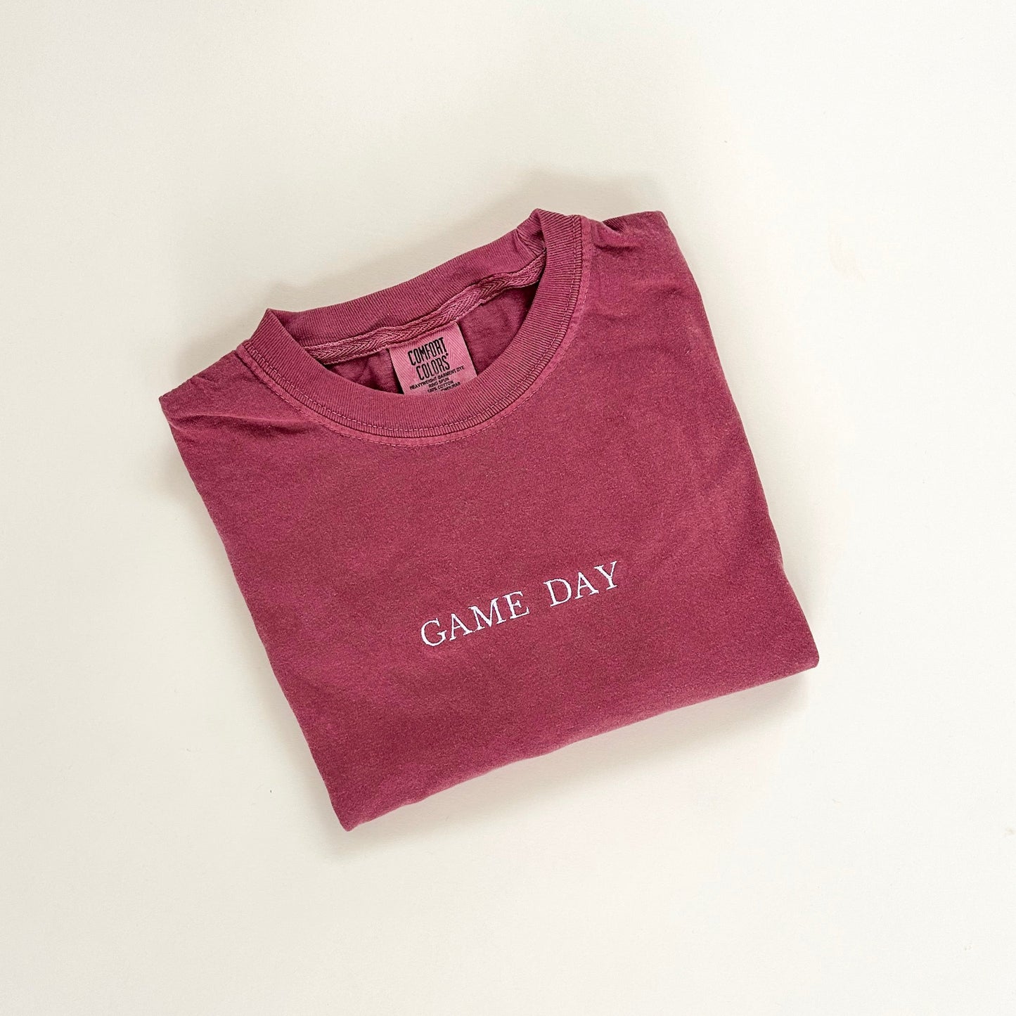 Game Day Minimal Embroidered Tee