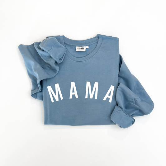 MWM Mama Curved Adult Crewneck - White Design