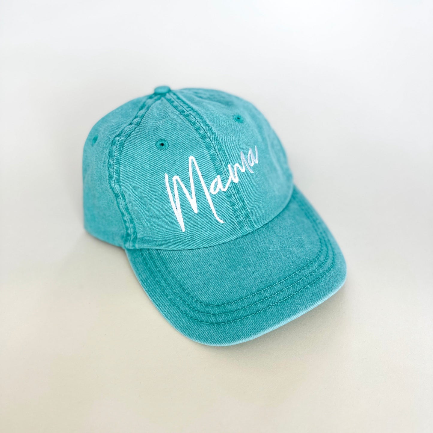 Mama Handwritten Script Embroidered Baseball Cap