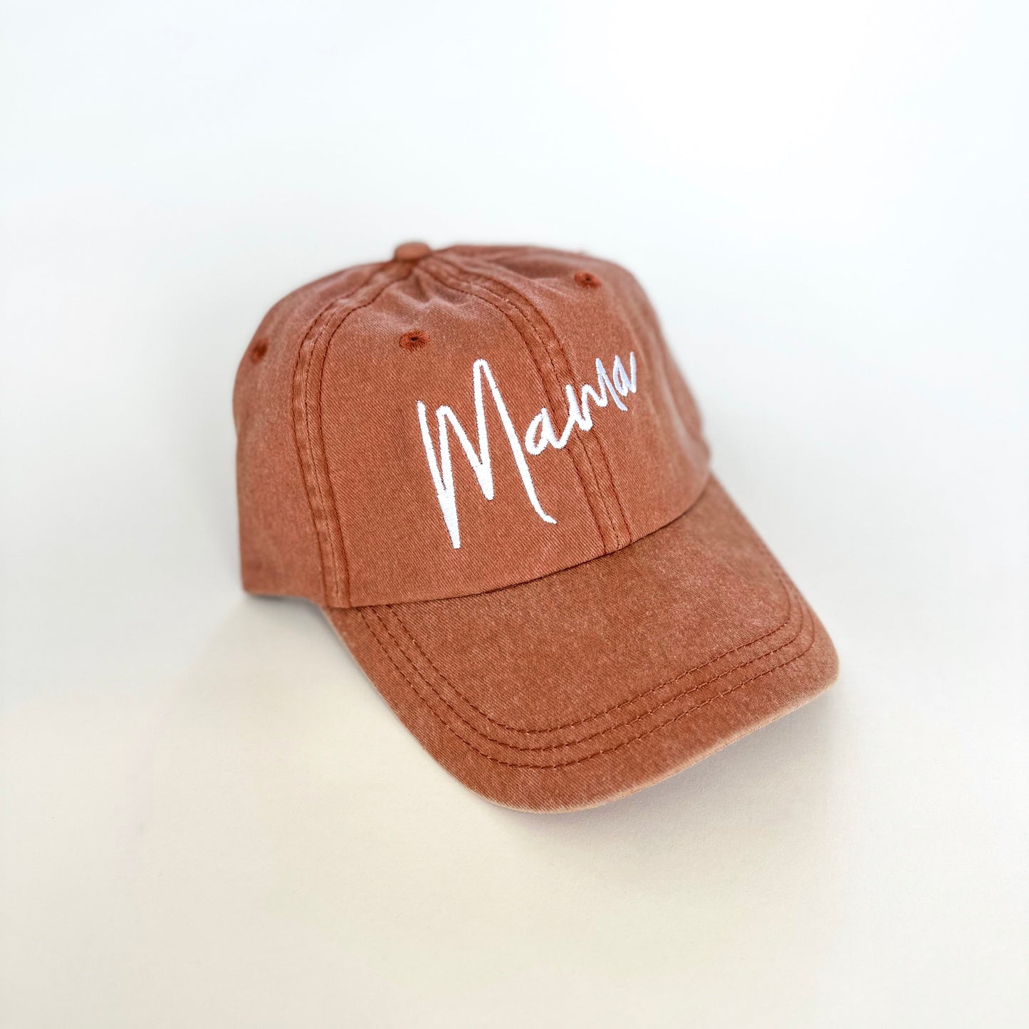 Mama Handwritten Script Embroidered Baseball Cap